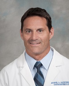 Headshot portrait of Dr. Michael Saunders, gastroenterology.