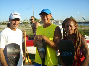 Doug me and Staci Aug 2009 paddling